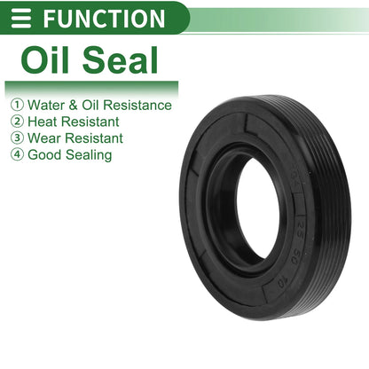 Oil Seal 25x50x10mm NBR Rubber Black for Make Model