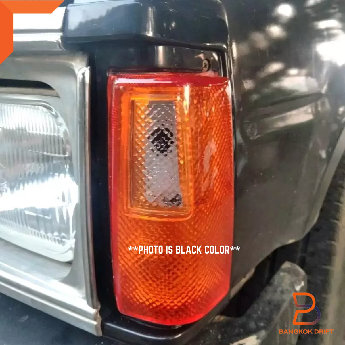 Black Side Corner Turn Signal Light for Nissan Navara D21 (86-92)
