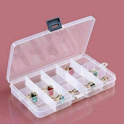 Detachable Plastic Storage Boxes for Makeup & Jewelry - Transparent Container