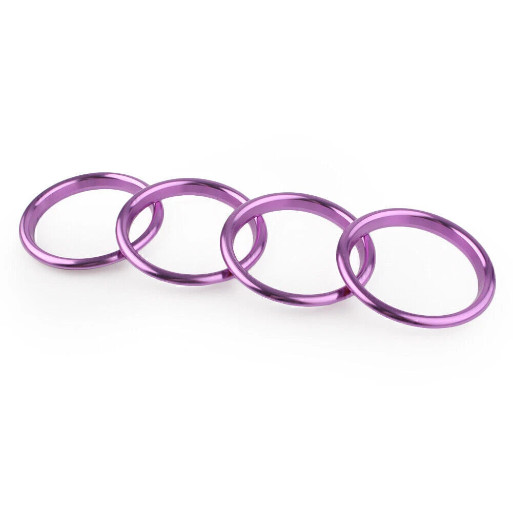 4 x Purple Car Air Vent Cover Rings for Audi A3 S3 Q2L 2012-2019
