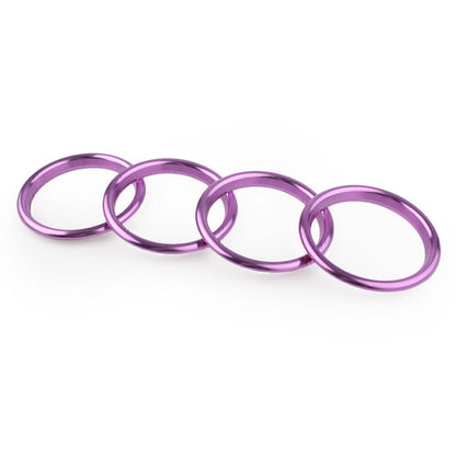 4 x Purple Car Air Vent Cover Rings for Audi A3 S3 Q2L 2012-2019