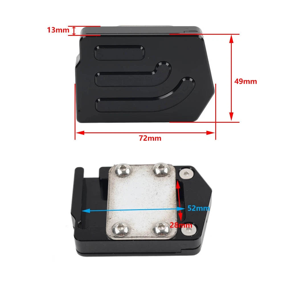 Rear Foot Brake Lever Enlarger Pad for YAMAHA YZF R25 R3 MT25 MT03 (2014-2023)