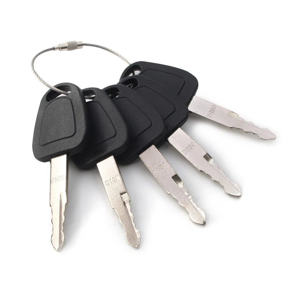 5 x Keys for Daewoo Doosan Excavator Models Heavy Equipment