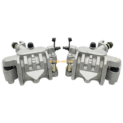 Front Left Right Brake Calipers & Pads for Honda TRX450R Sportrax 450 (2004-2009)