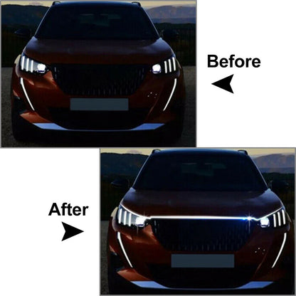 150CM LED Daytime Running Light Strip for Car - Flexible Decorative Lamps
