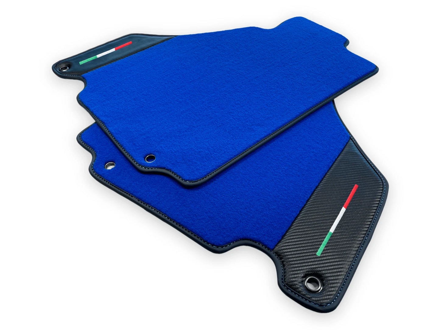 Blue Floor Mats for Ferrari 360 Modena 1999-2005 - AutoWin Brand, Carbon Fiber