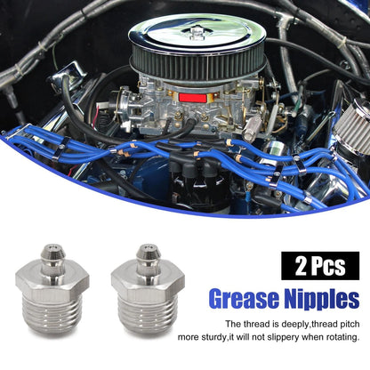 2 x M16 x 1.5 Thread Grease Zerk Fitting for Motorcycle Car