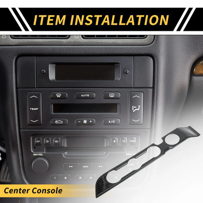Carbon Fiber Pattern Console AC Switch Button Cover Trim for Toyota Tacoma (2016–2023)