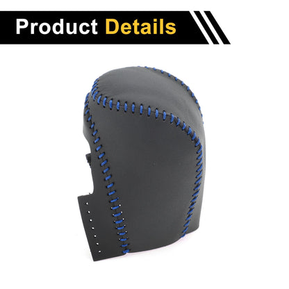 Car Gear Shift Knob Cover for Honda Civic (2016-2021) Black Blue Faux Leather