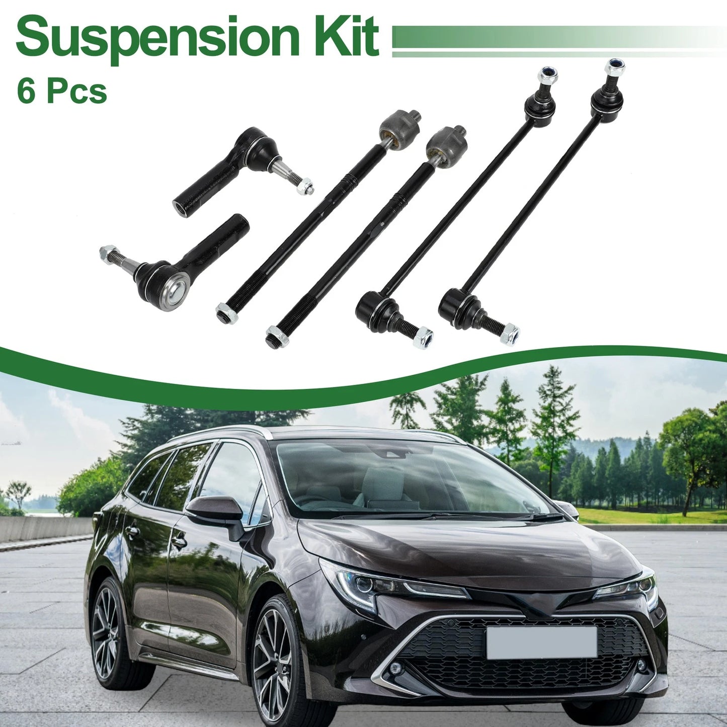 6 x Front Suspension Tie Rod End for Buick Regal
