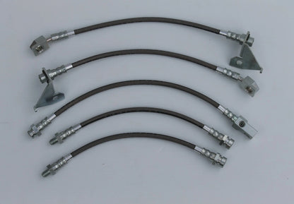 Braided Brake Hose Set (5) for Ford Falcon XD to XF (EA-ED)