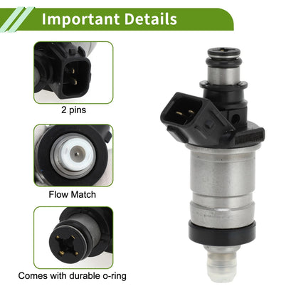 Fuel Injector for Honda Civic Si 1.6 (1999-2000) - 1 x Black Injector