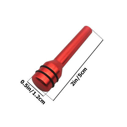 Red Aluminum Door Lock Stick Knob Pull Pins Cover for Car Interior Accessories