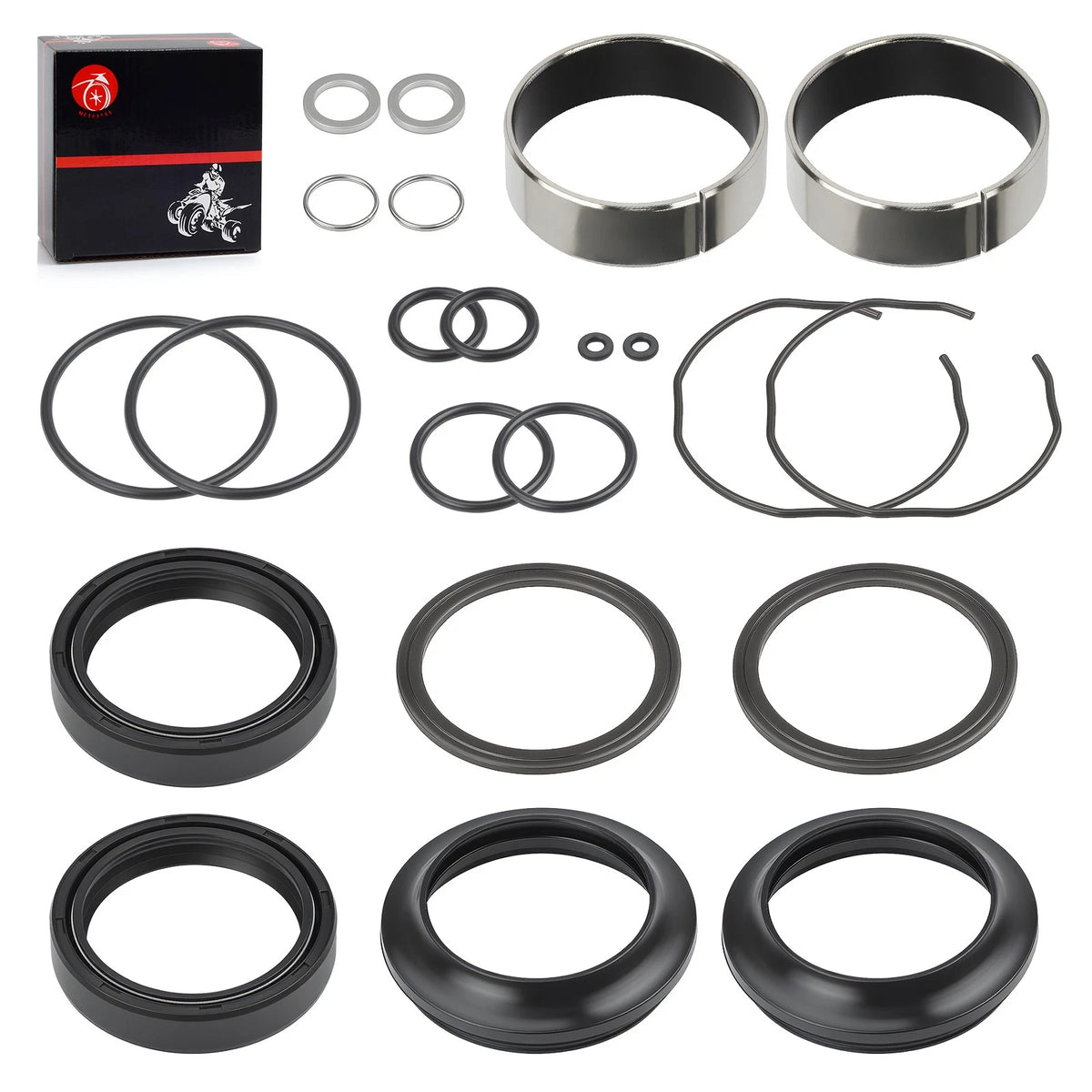 Front Fork Damper Bush w/Dust Seal Kit for Suzuki GSXR600 GSXR750 (2004–2005)