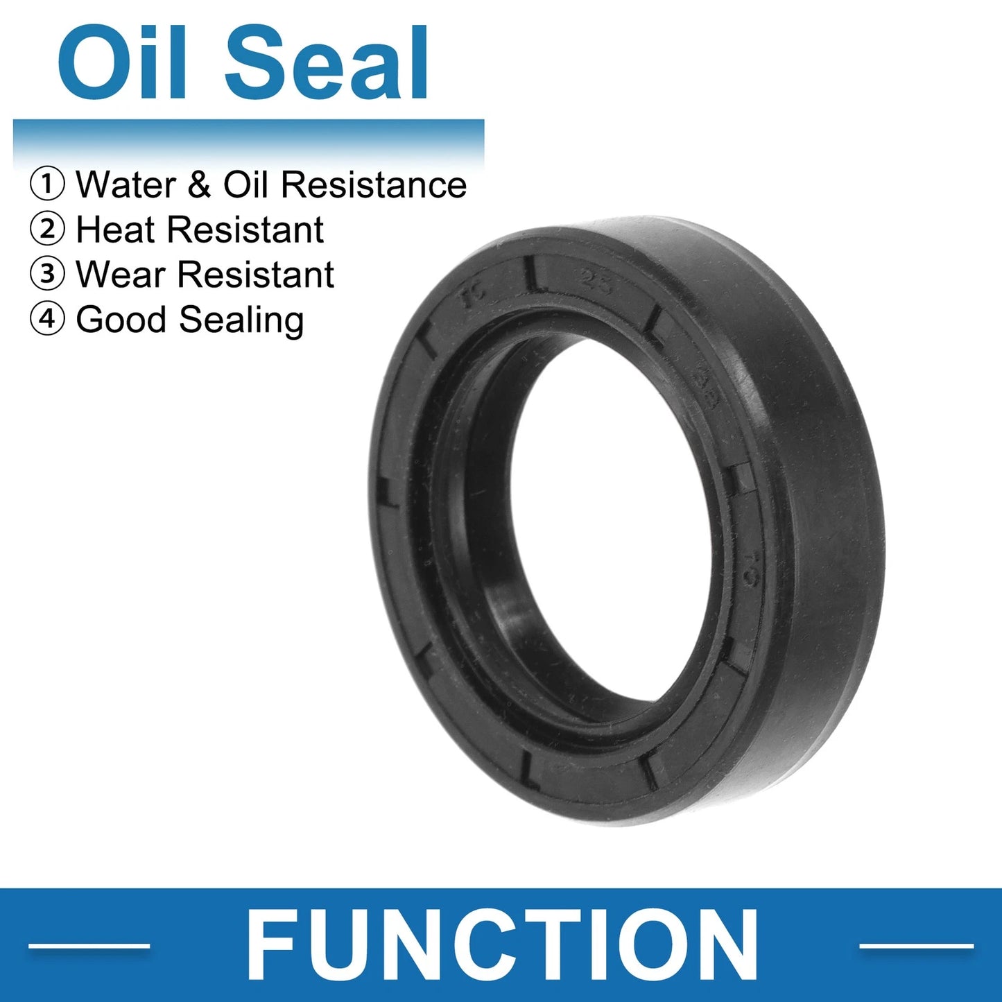 Oil Seal / 5 Pcs / Rotary Shaft Seal Nitrile Rubber 25x38x10mm for Make Model