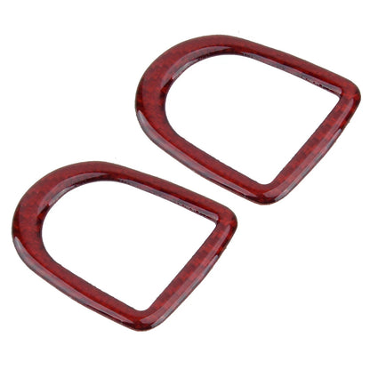 Red Carbon Fiber Door Lock Pins Covers for Ford Mustang GT (2005-2009)