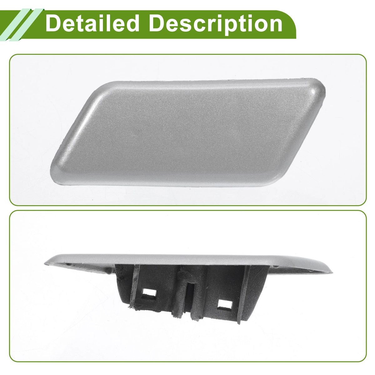 Front Left Washer Nozzle Cover for Toyota Camry (2018-2023) Silver Tone