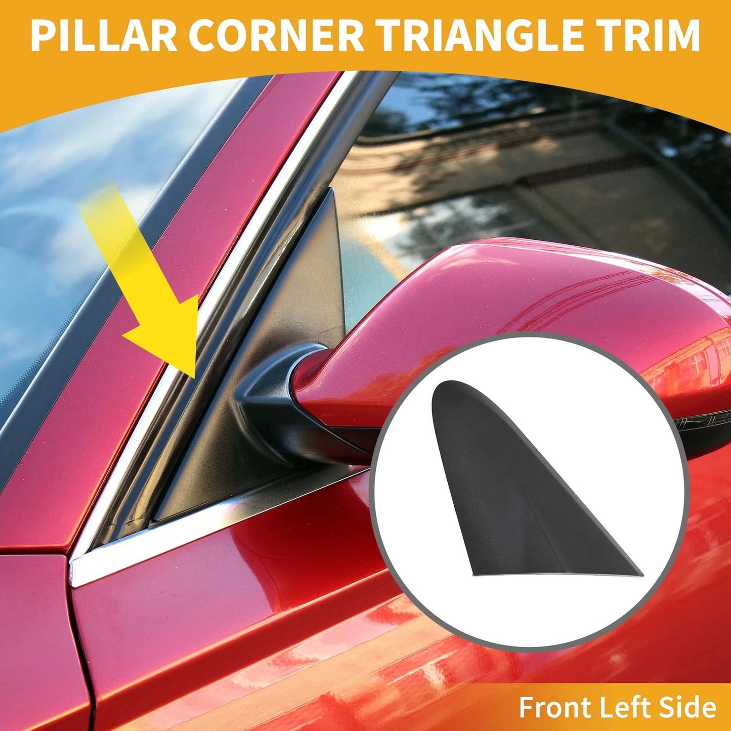 Front Left Side Pillar Corner Triangle Trim for Chevrolet Sonic (2012-2020)