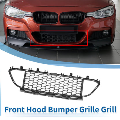 Front Lower Bumper Grille for BMW 320i 2013-2018 Base 2.0L L4 - Gas Black
