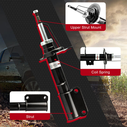 Front Left & Right Shock Absorbers for BMW X5 E53 3.0i 4.4i (2000-2006)