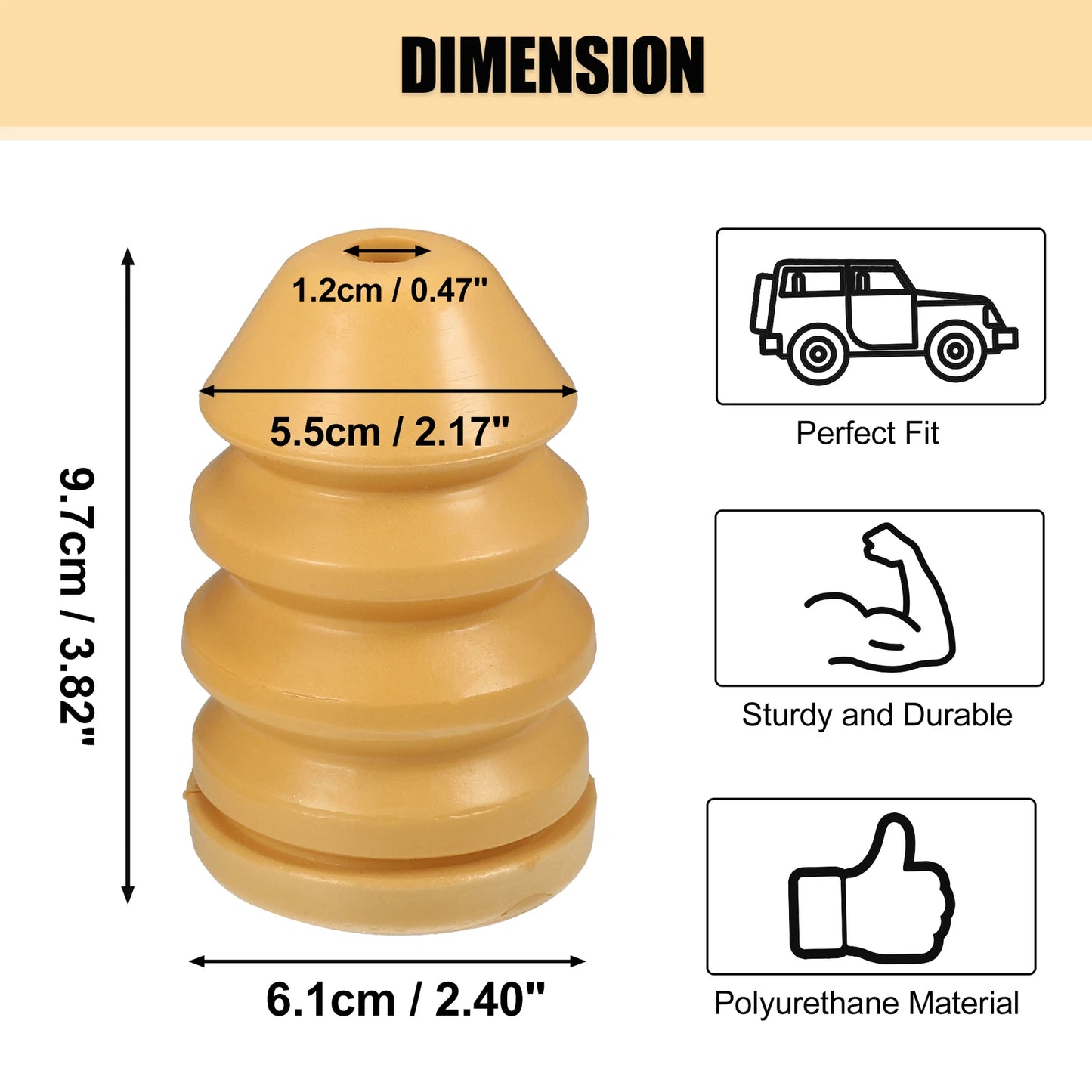 Rear Upper Shock Bump Stop for Jeep Liberty (2002-2007)