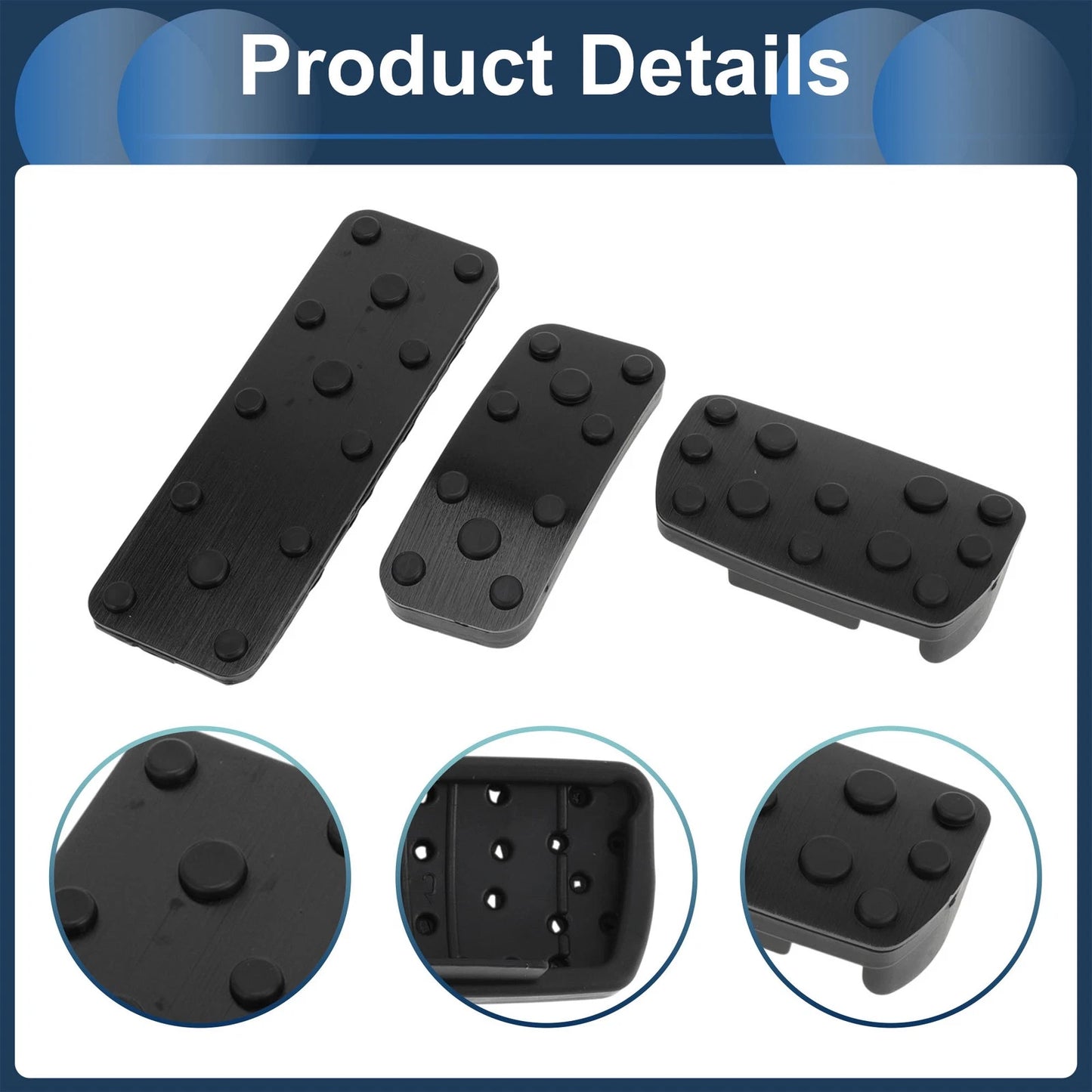 3 x Automatic Foot Accelerator Pedal Covers for Subaru Forester (06-18)