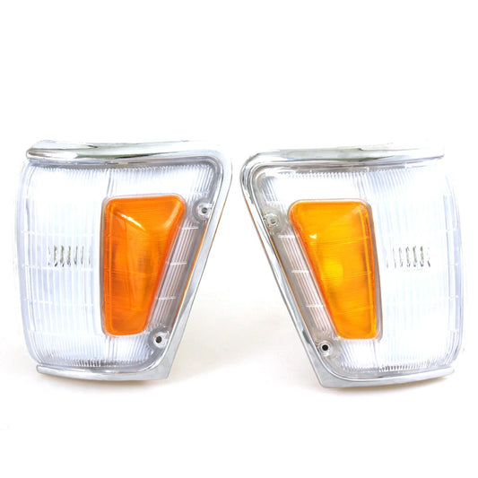 Chrome Corner Indicator Light x2 for Toyota Hilux RN80 RN90 1989-2016