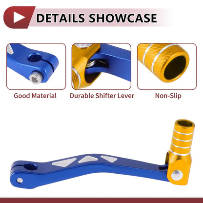 Shifter Lever / Folding Gear for Yamaha TTR 50cc Blue Gold Tone