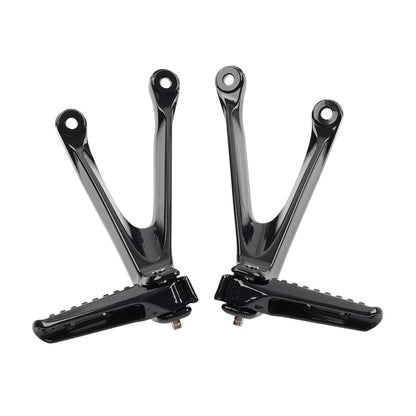 Black Rear Passenger Footrests Pegs for Honda CBR1000RR (2008-2016)