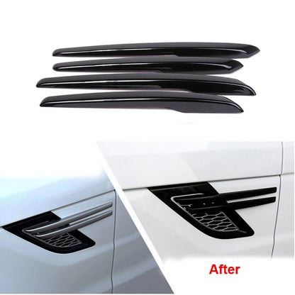 Black Side Fender Strip Air Vent Cover Trim fit For Range Rover Sport 2014-2017