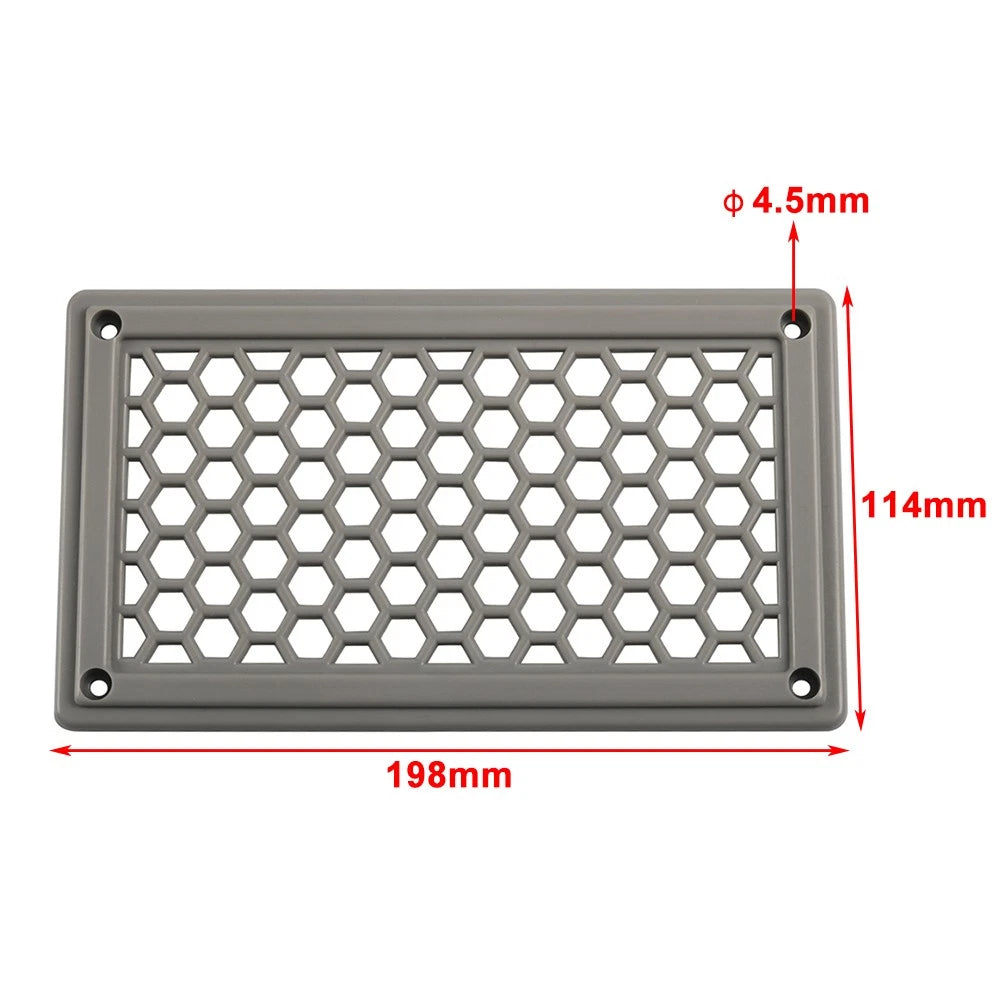 ABS Gray Hexagonal Air Inlet Vent Panel for RV Bus (No Year)