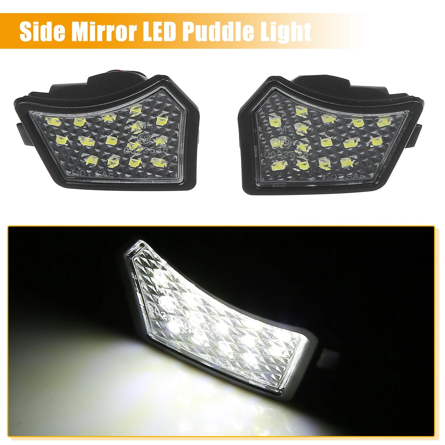 LED Puddle Light Side Mirror Lamp for Jaguar XE XF (2015-2020)