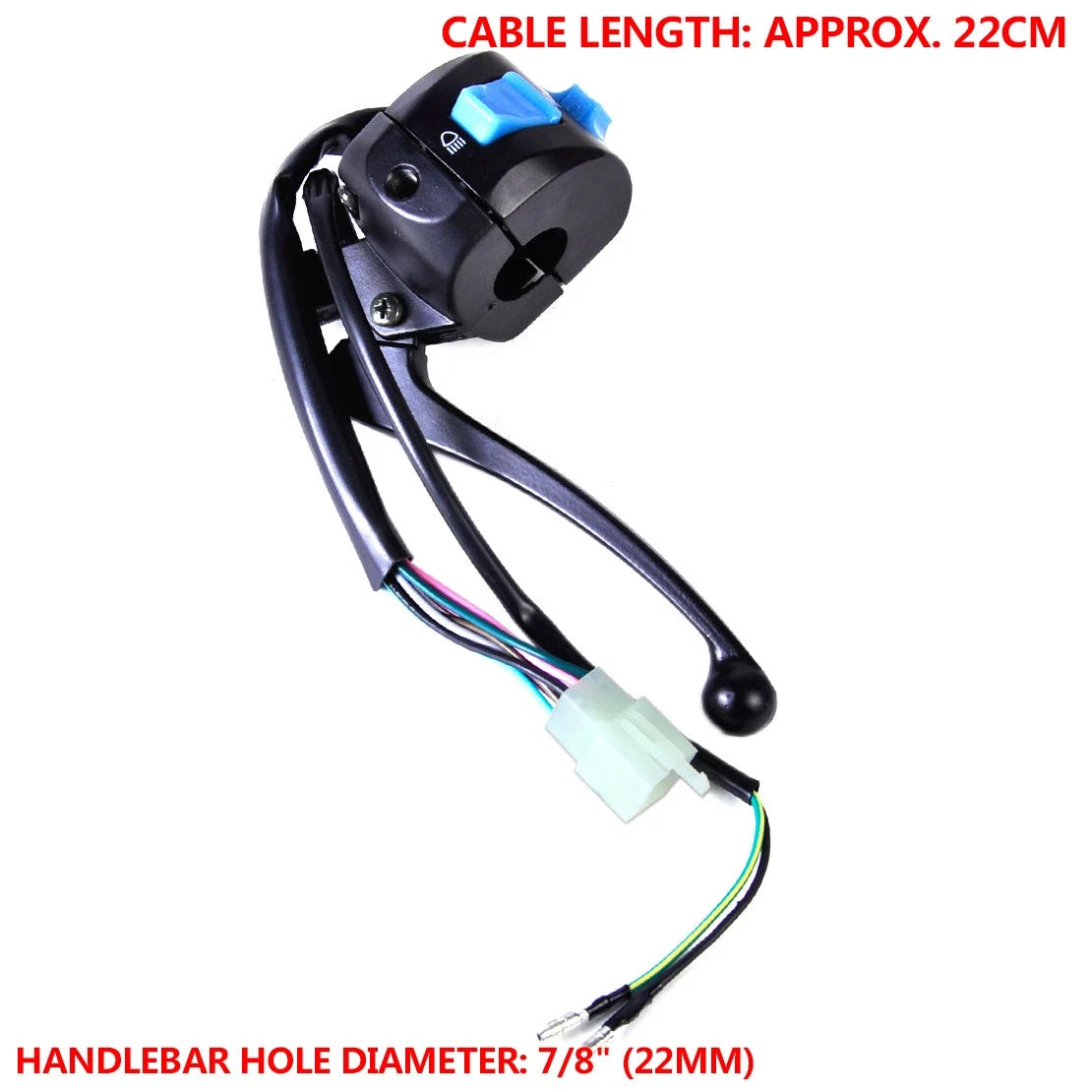 7/8" Motorcycle Horn Handlebar Switch for Harley Chopper