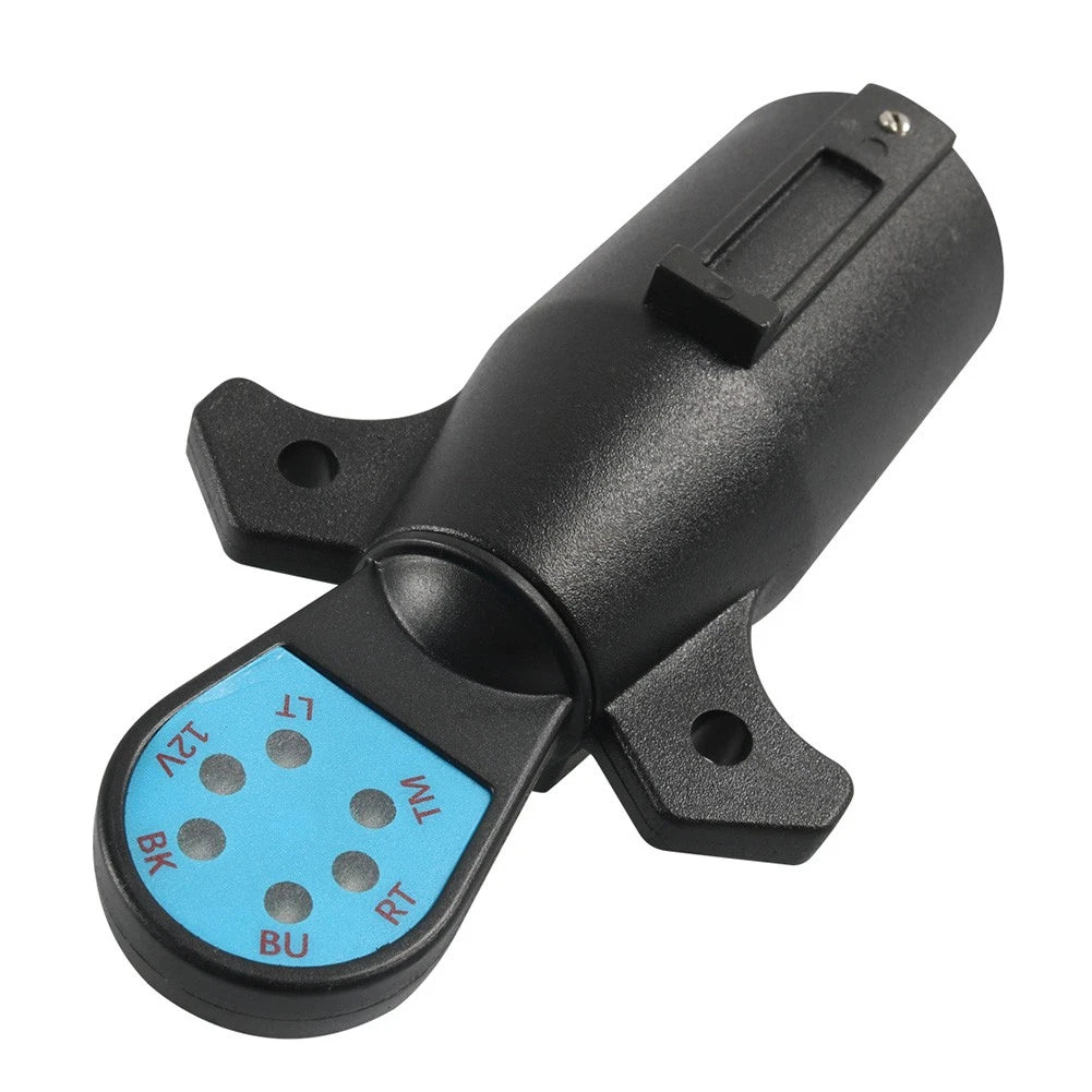 7-Way RV Boat Blade Trailer Light Connector Adapter for Various Models