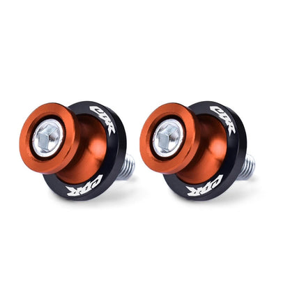 Motorcycle Swingarm Spools 8MM Slider Stand Screws Orange for Honda CBR