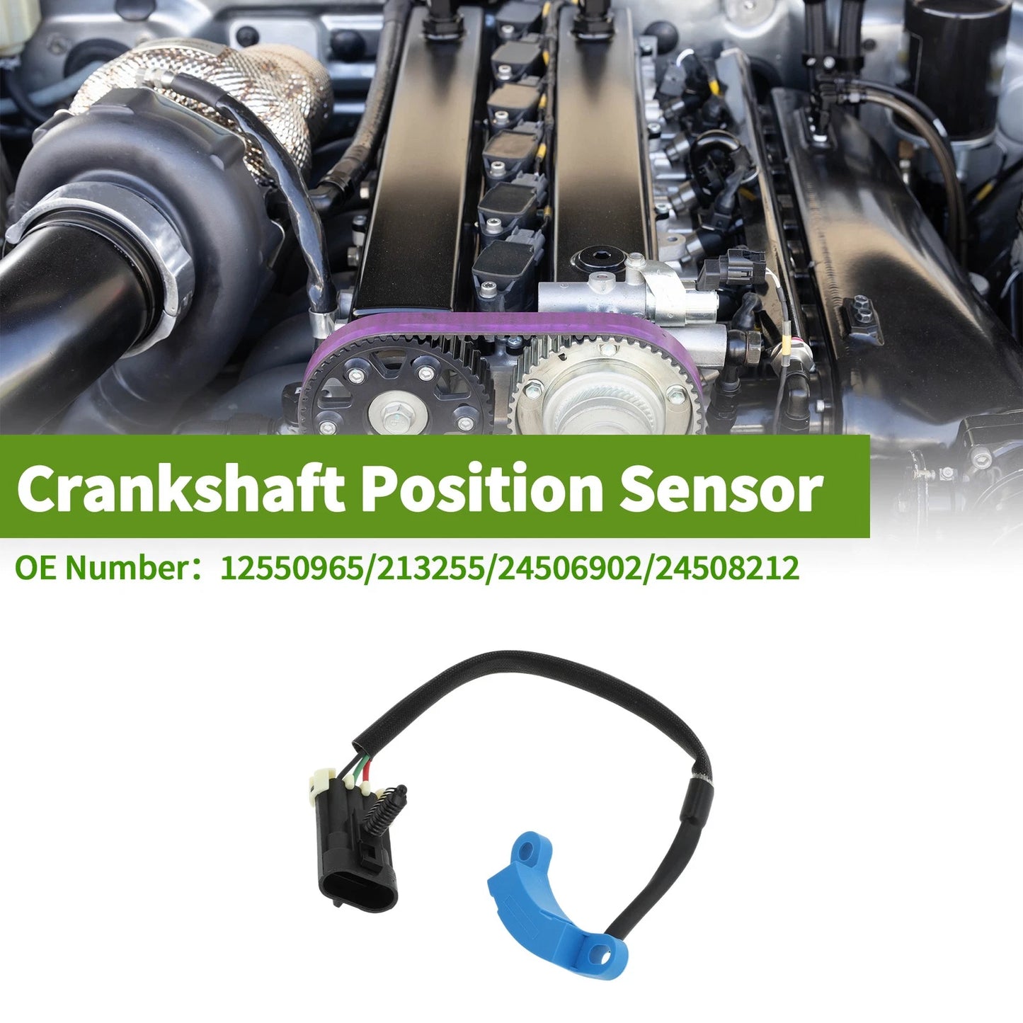 Crankshaft Position Sensor 1 Pc Black for Buick Regal 3.1 (1994–1996)