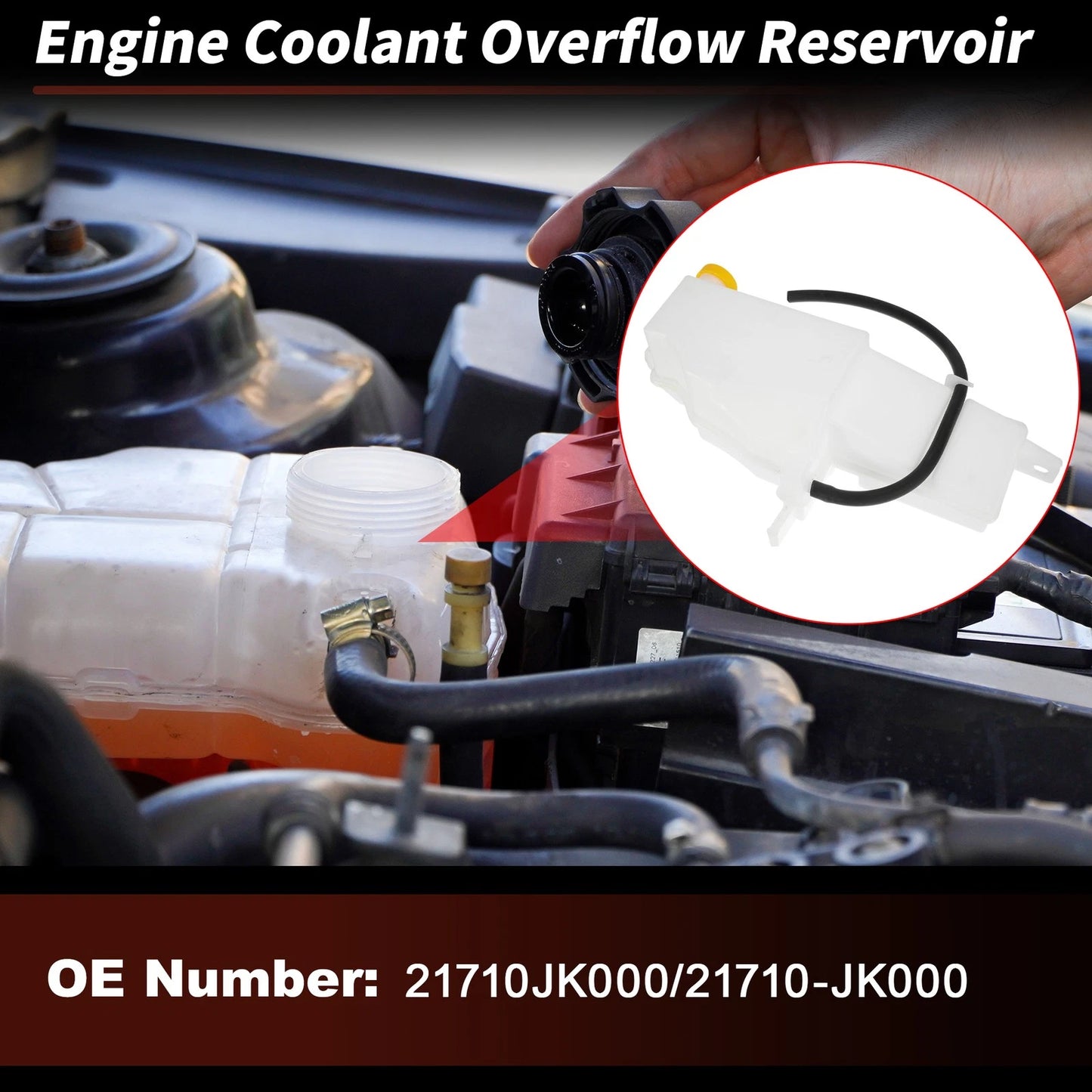 Coolant Expansion Reservoir Tank for Infiniti G35 G37 (2007 - 2008)