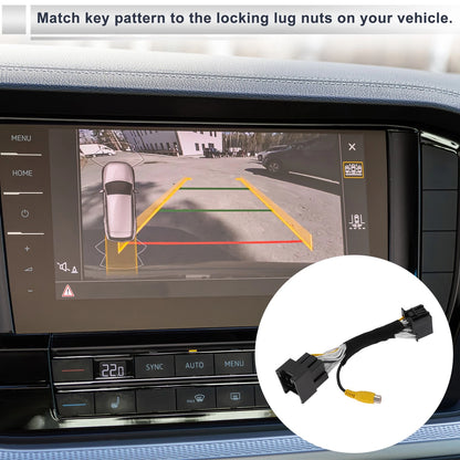Rear View Camera Adapter Wire Harness Cable for Ford Focus (2019-2020) 1 x RCA