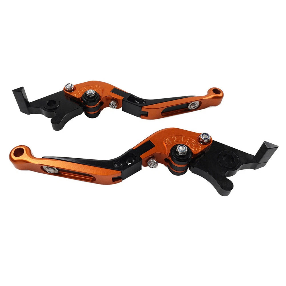 CNC Orange Extendable Brake Clutch Levers for Yamaha TMAX 500 530 560