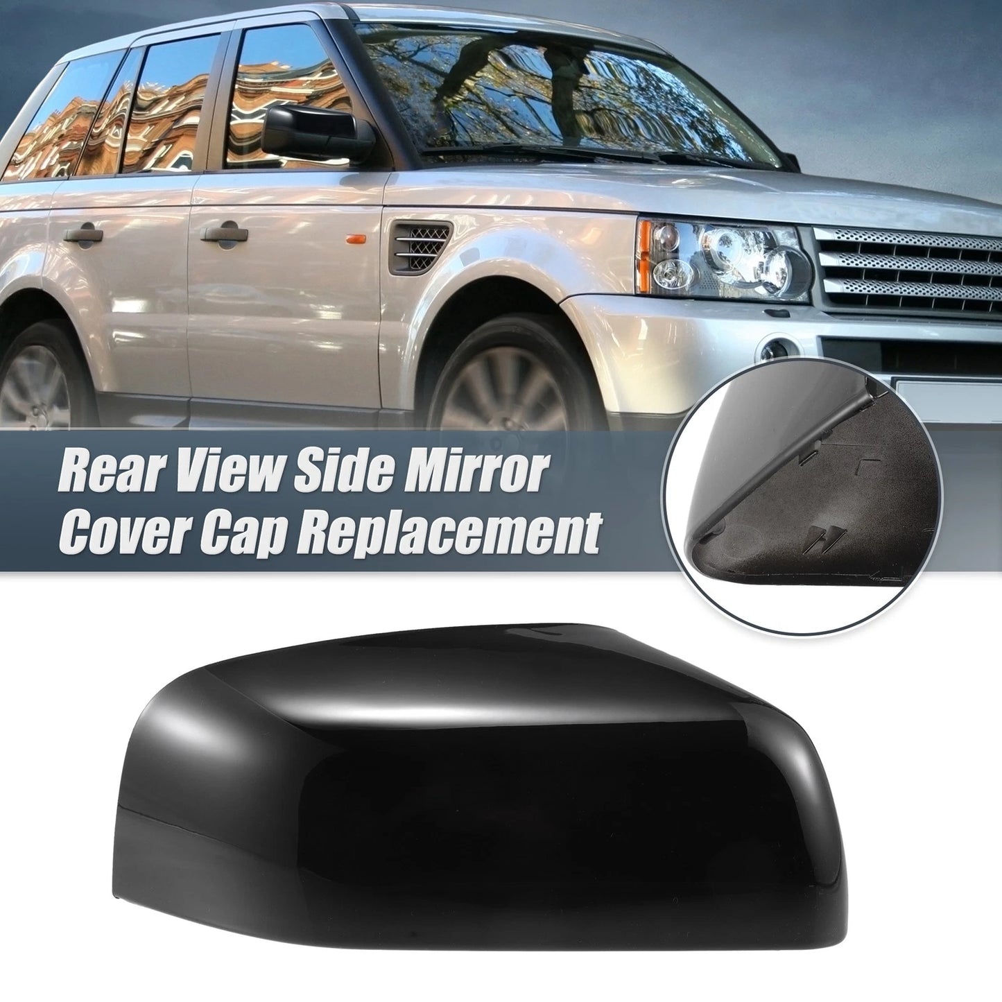Black Right Side Mirror Cover for Land Rover Range Rover Sport Discovery