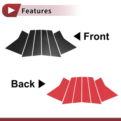 Door Pillar Window Trim Front Rear Left Right for Acura RDX (2019 - 2024)