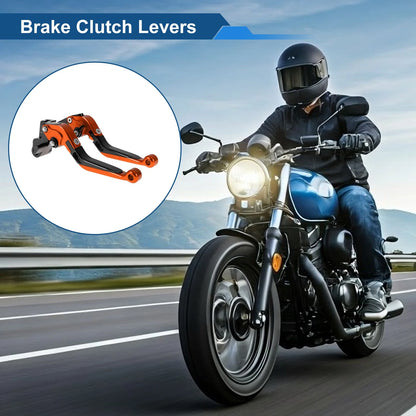 Lever / Adjustable Short Long / Brake Clutch Lever for Kawasaki ER-5 (04–05)