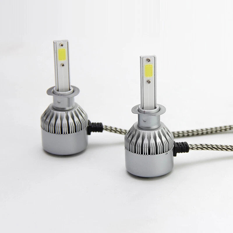 2X H1 6000K 36W HID LED Headlight Bulbs Light Kits Cob LED Fog Lamp White