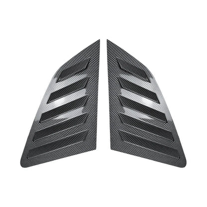 Carbon Style Window Louver Shutter Covers for Audi A3 S3 Sportback (2014–2020)