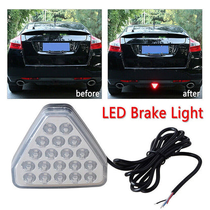 F1 Style Triangle 20 LED Rear Stop Tail 3rd Brake Light for Universal (N/A)