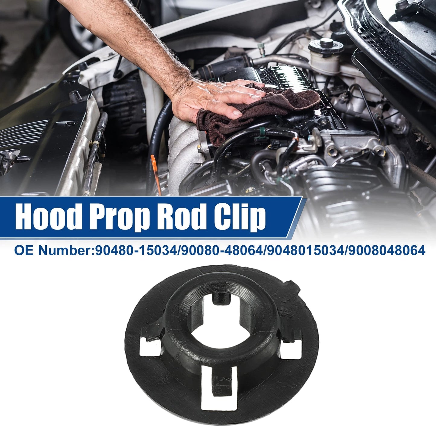 Bonnet Prop Rod Clips for Toyota Matrix (2003-2008)
