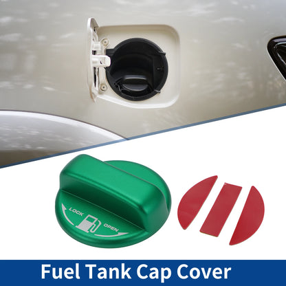 Metal Gas Fuel Tank Cap Cover Sticker Green for Toyota Hiace 200 Series (2005-2023)