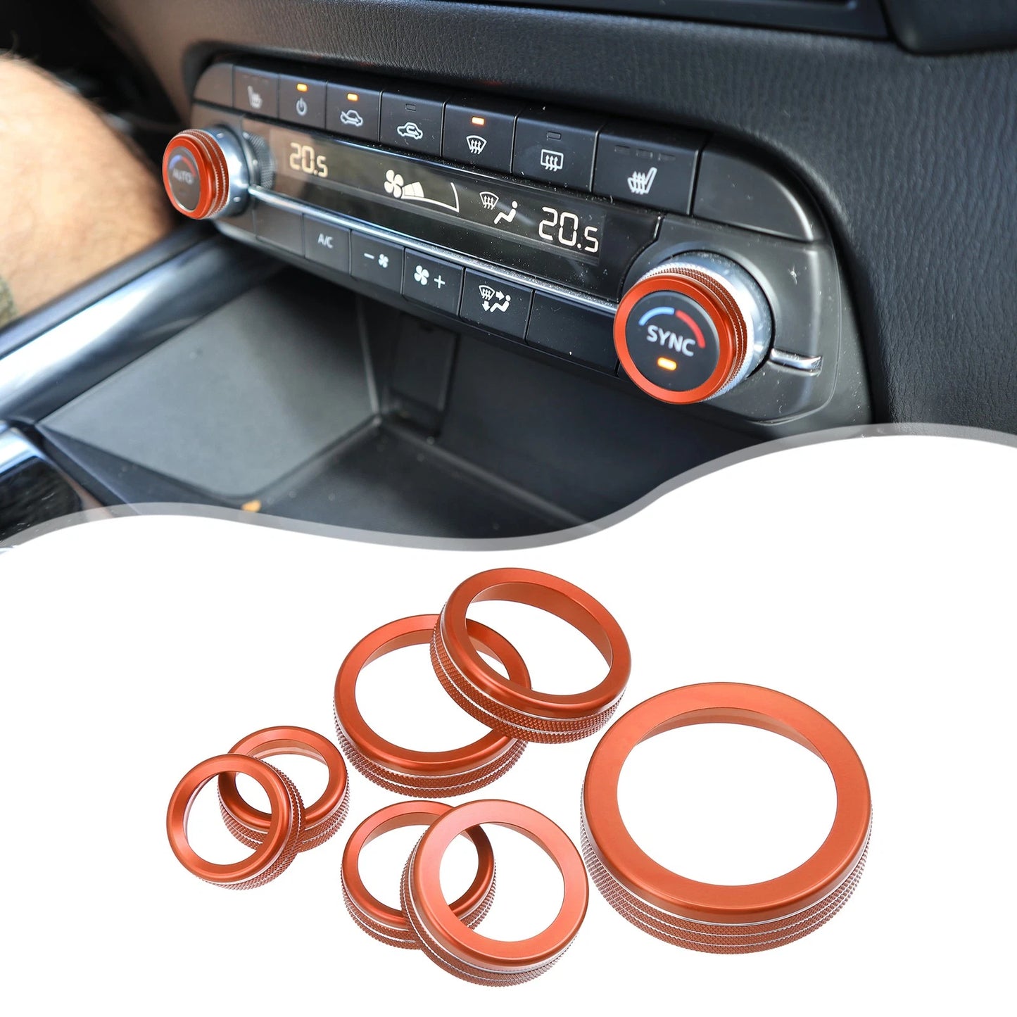 7 x AC Headlight Radio Switch Knob Covers for Ford 4WD (Fits Various Models)