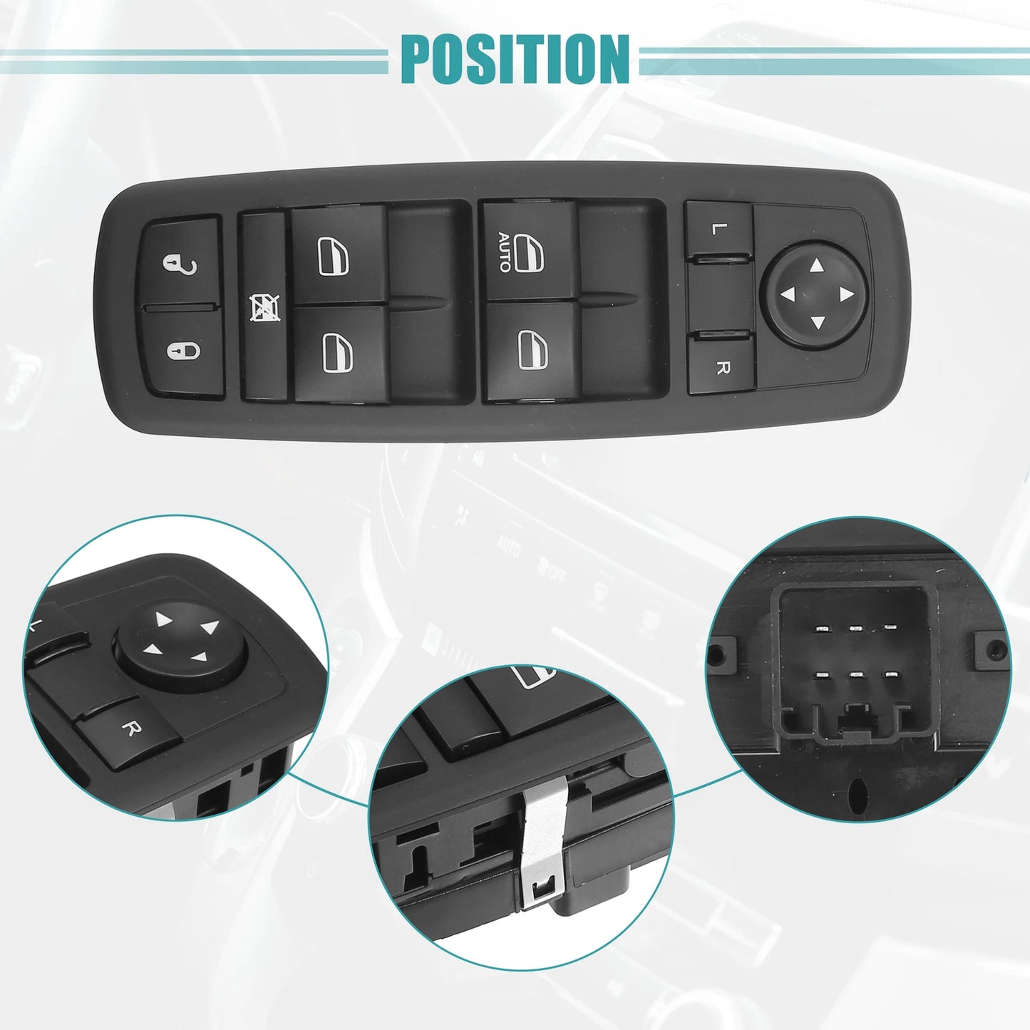 Front Driver Side Power Window Switch for Dodge Journey (2011-2020)
