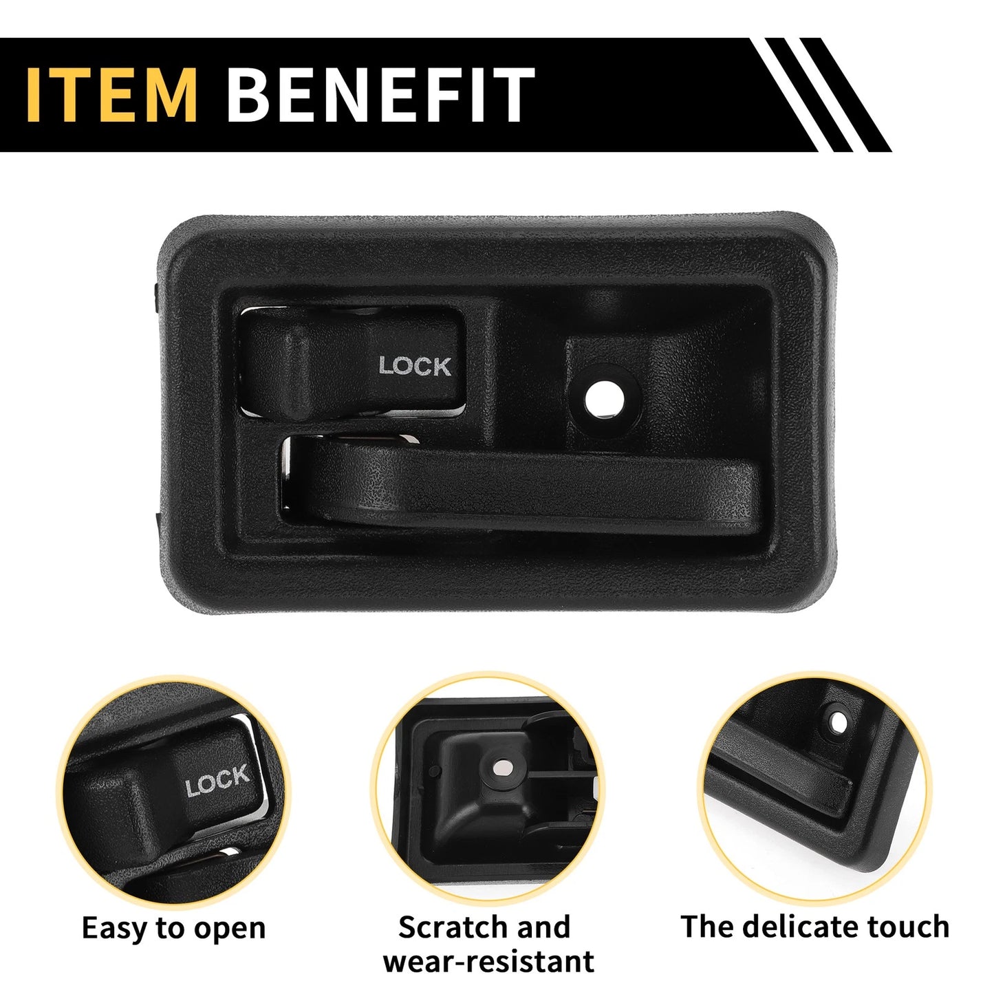 Front Left Interior Door Handle for Jeep Wrangler (1997-2006)